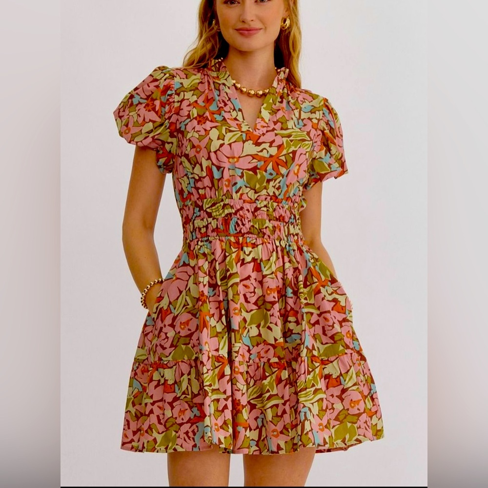 Beautiful Entro fall dress size medium (fits sizes 2-6)